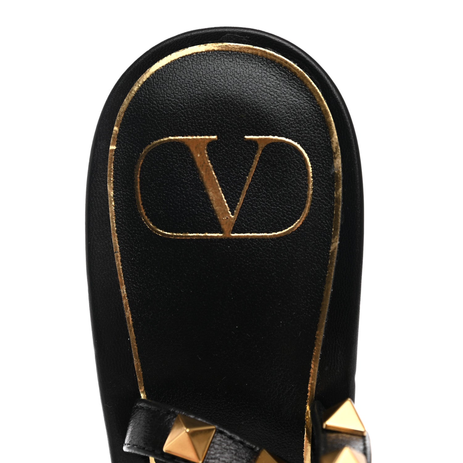 Valentino Garavani Goatskin Rockstud Sculpted Heel Ankle Strap 100mm Pumps 38.5 Black 7 of 7
