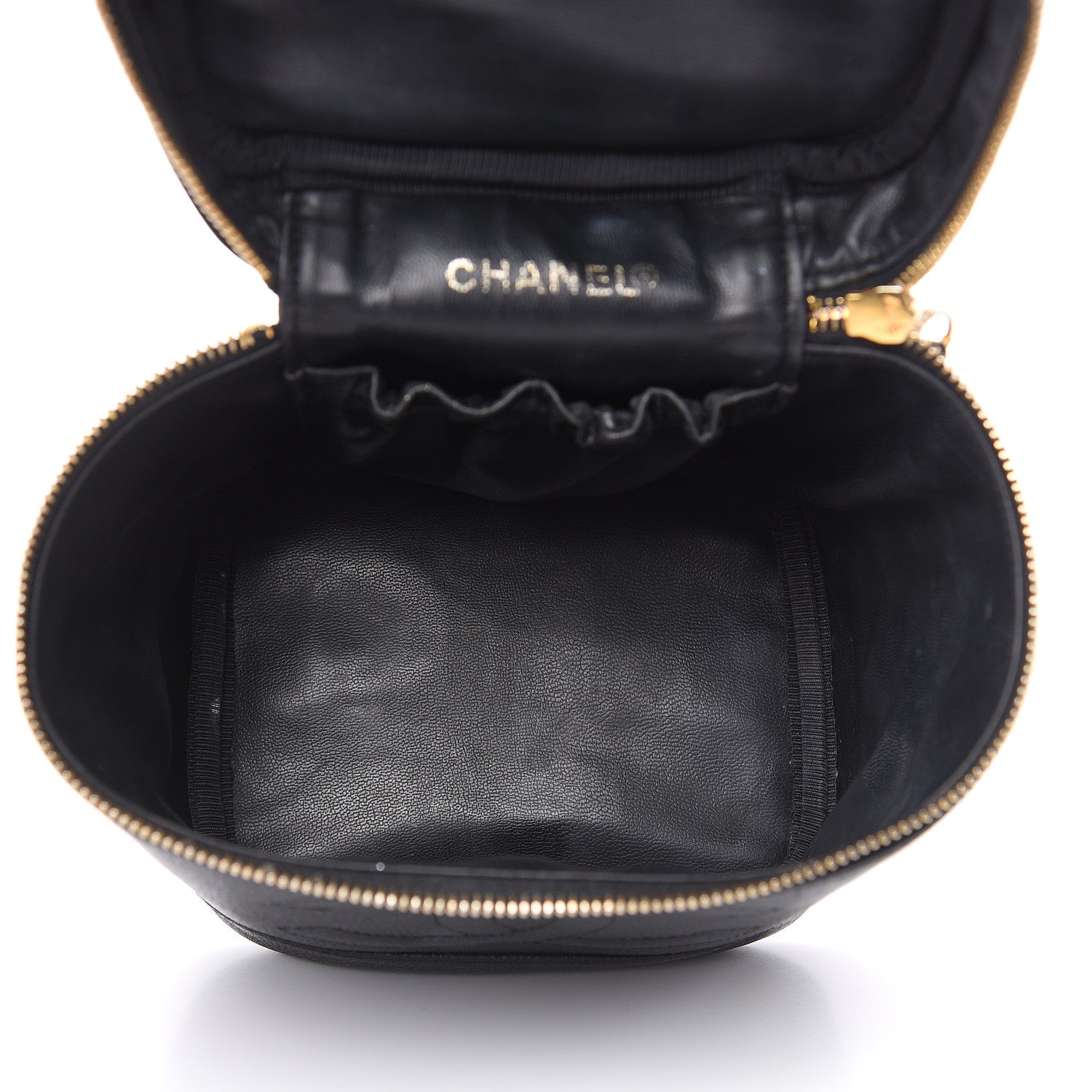 Chanel Caviar Cosmetic Vanity Bag Black 5 of 13