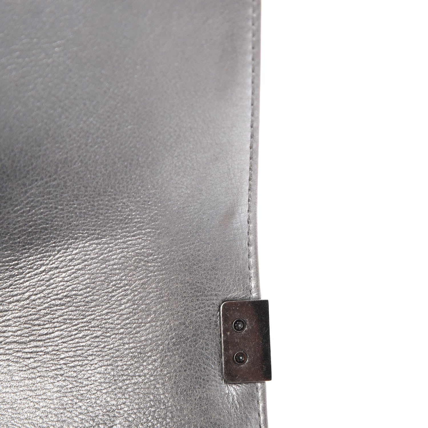 Chanel Metallic Calfskin Quilted Medium Boy Flap Silver 21 of 24