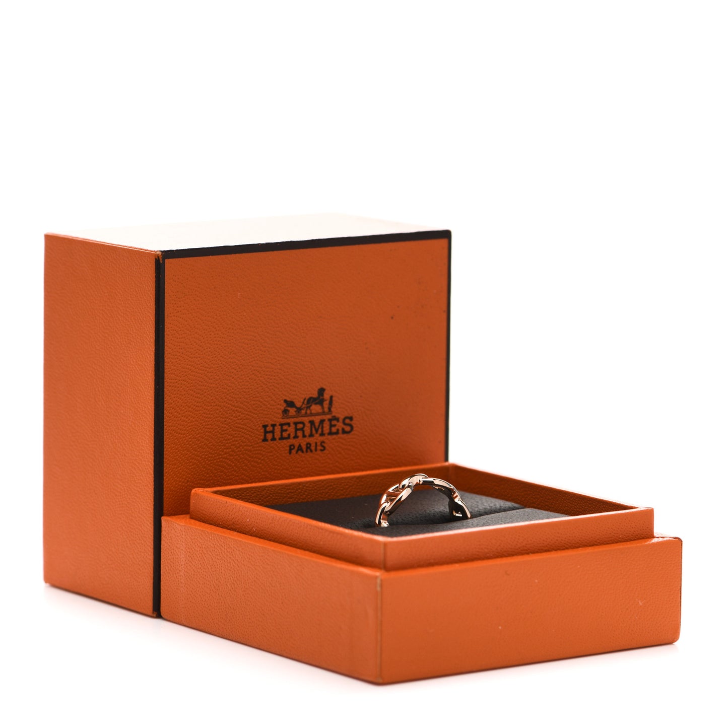 18K Rose Gold PM Chaine D'Ancre Enchainee Ring 51 5.75