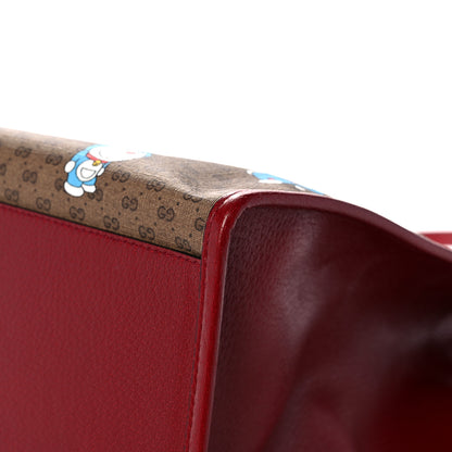 Gucci X DORAEMON Mini Vintage GG Supreme Monogram Large Tote Bag Beige Cherry Red 13 of 15