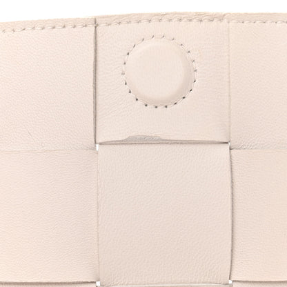 Bottega Veneta Lambskin Maxi Intrecciato Small Cassette Crossbody Bag White 13 of 13