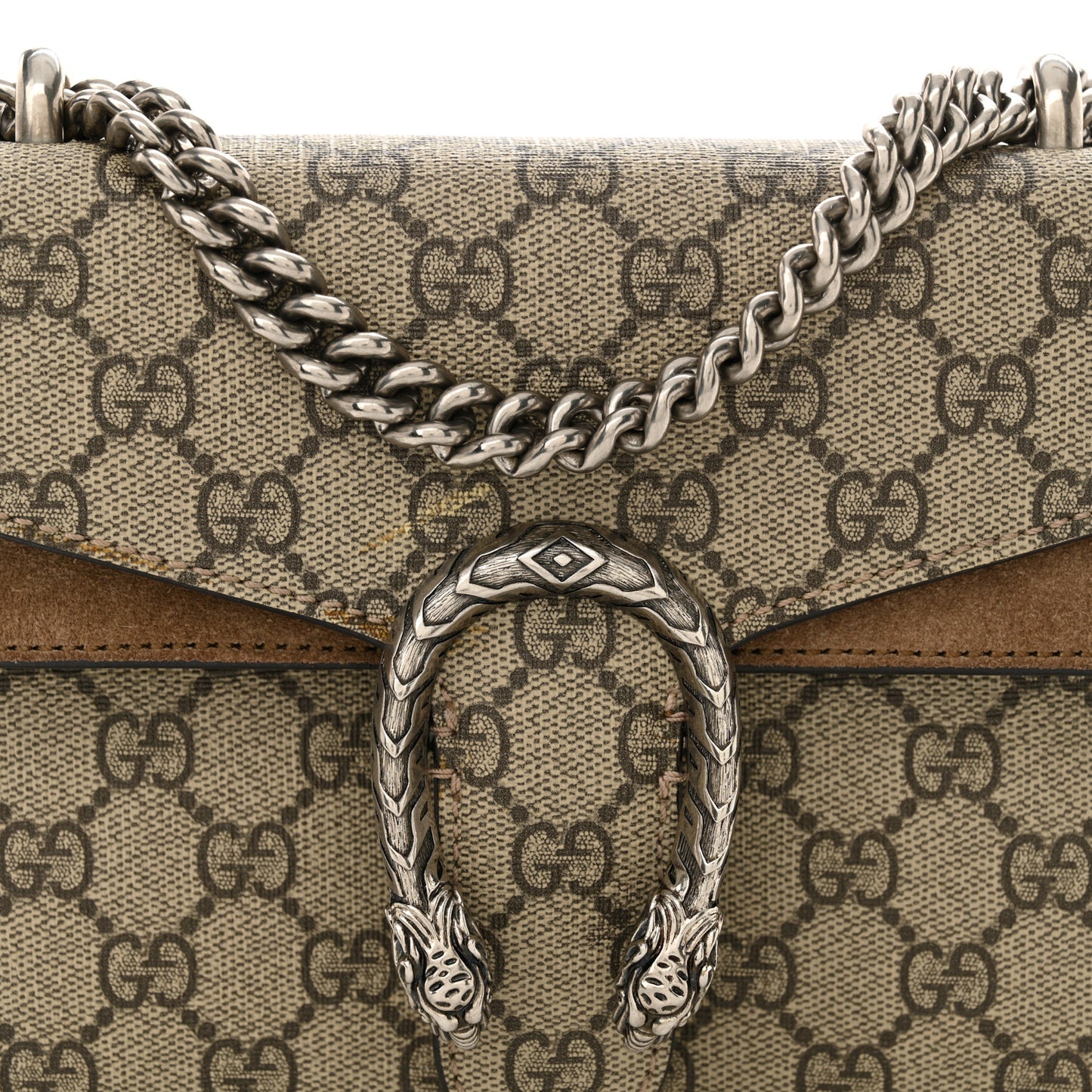 GG Supreme Monogram Mini Dionysus Shoulder Bag Taupe