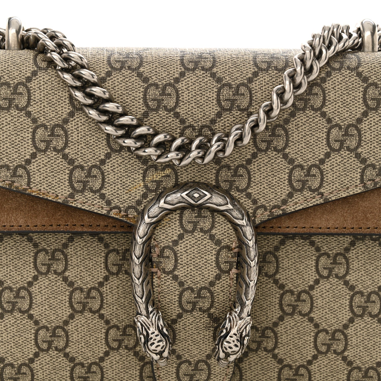 Gucci GG Supreme Monogram Mini Dionysus Shoulder Bag Taupe 8 of 12