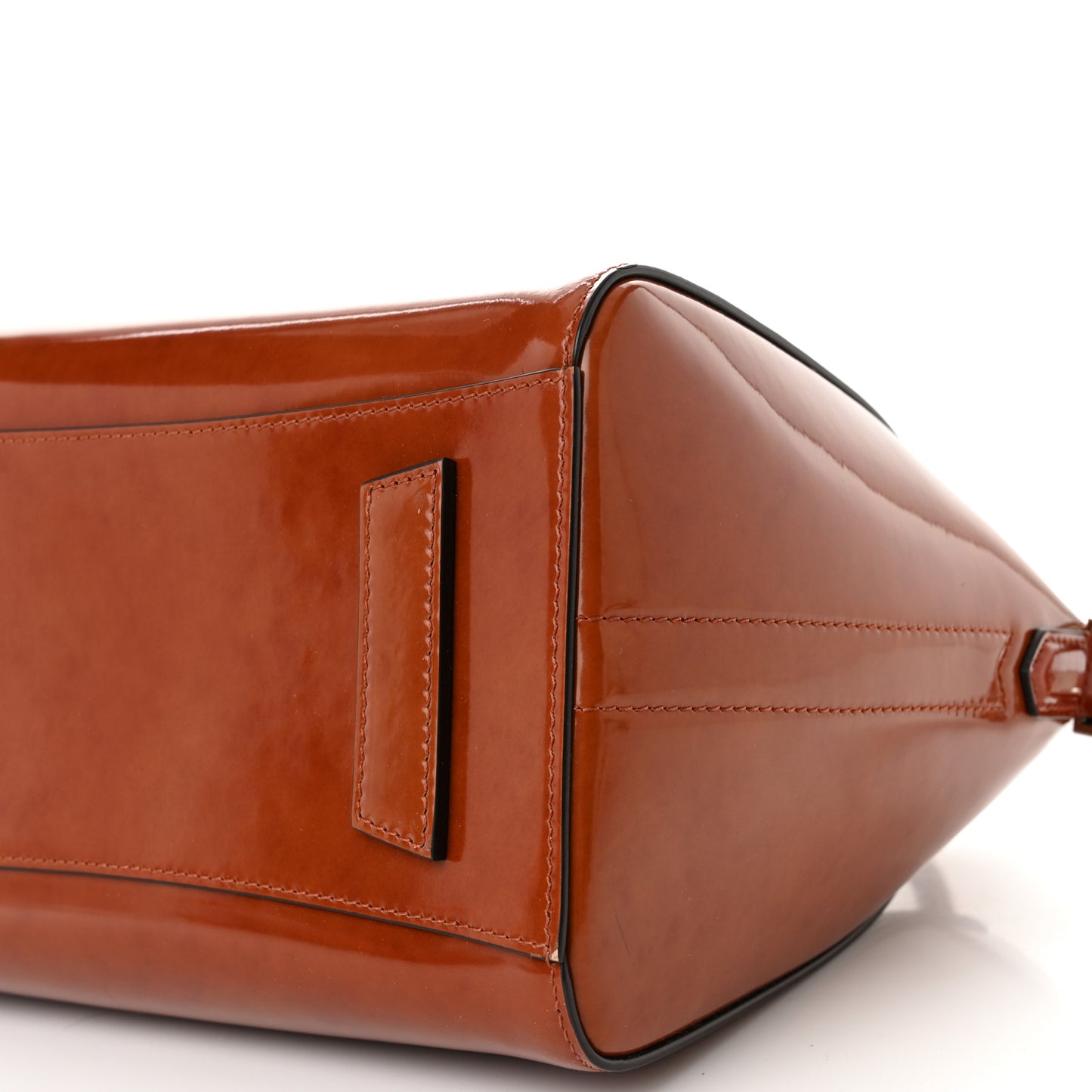 Shiny Lord Calfskin Small Antigona Tan