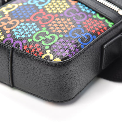 Gucci GG Supreme Monogram Psychedelic Messenger Bag Black 9 of 9