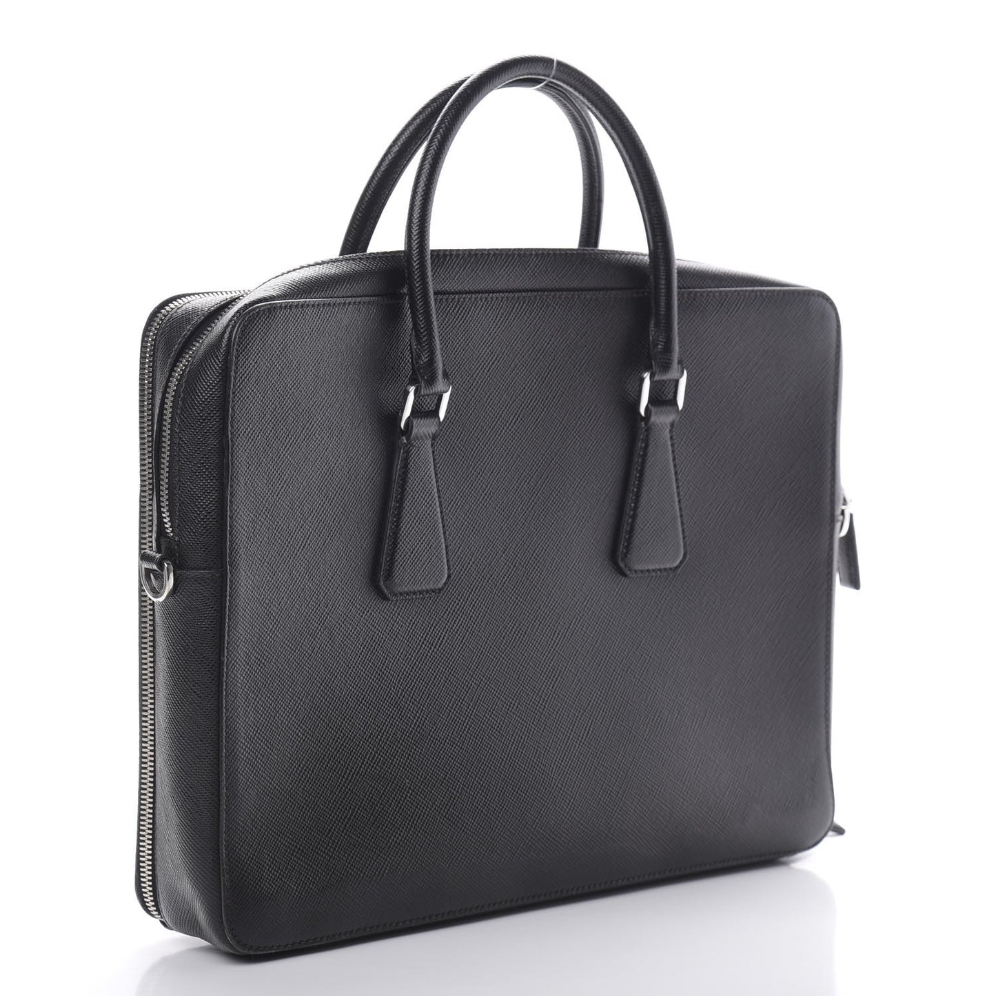 Saffiano Cuir Briefcase Black
