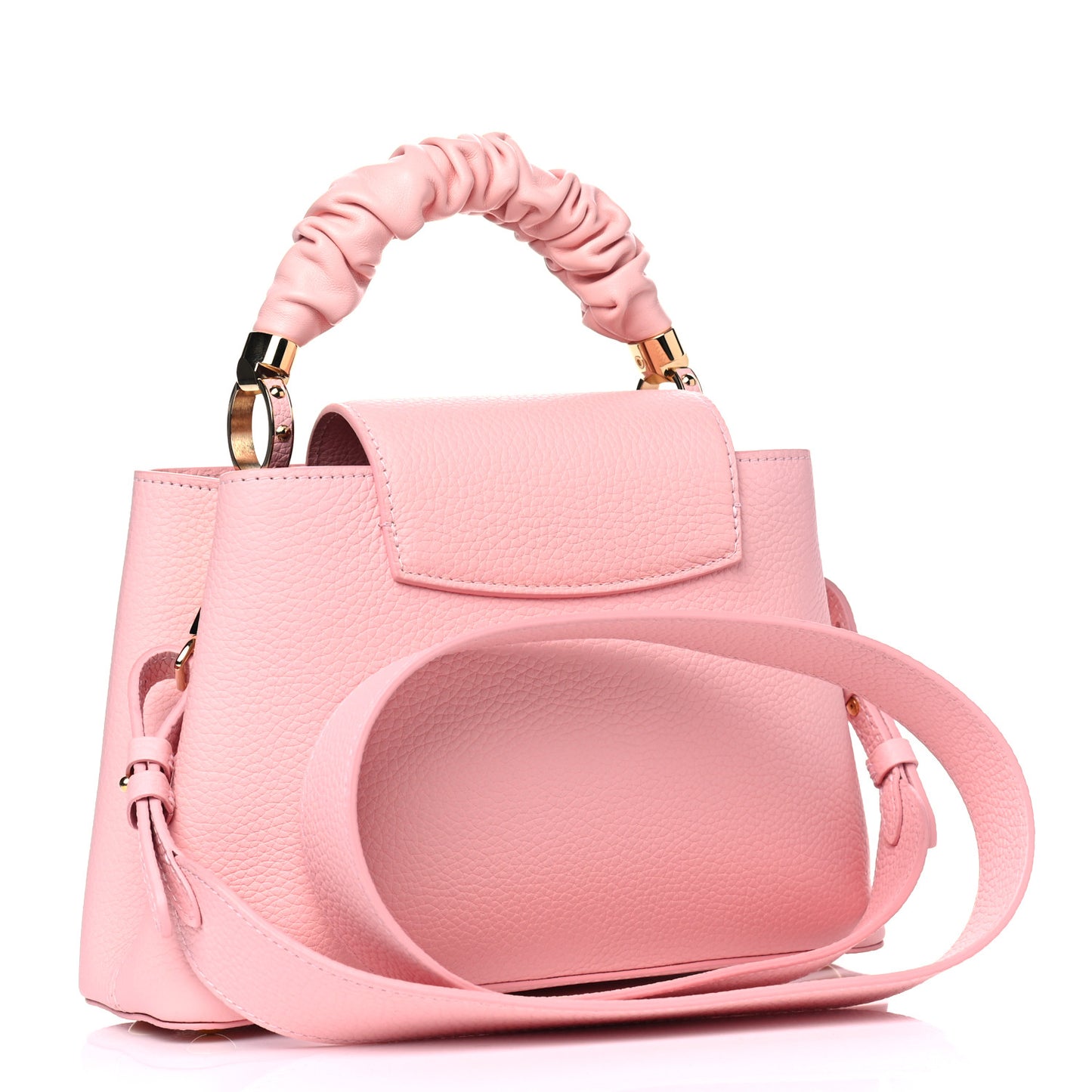 Taurillon Scrunchie Capucines BB Bubble Gum Pink