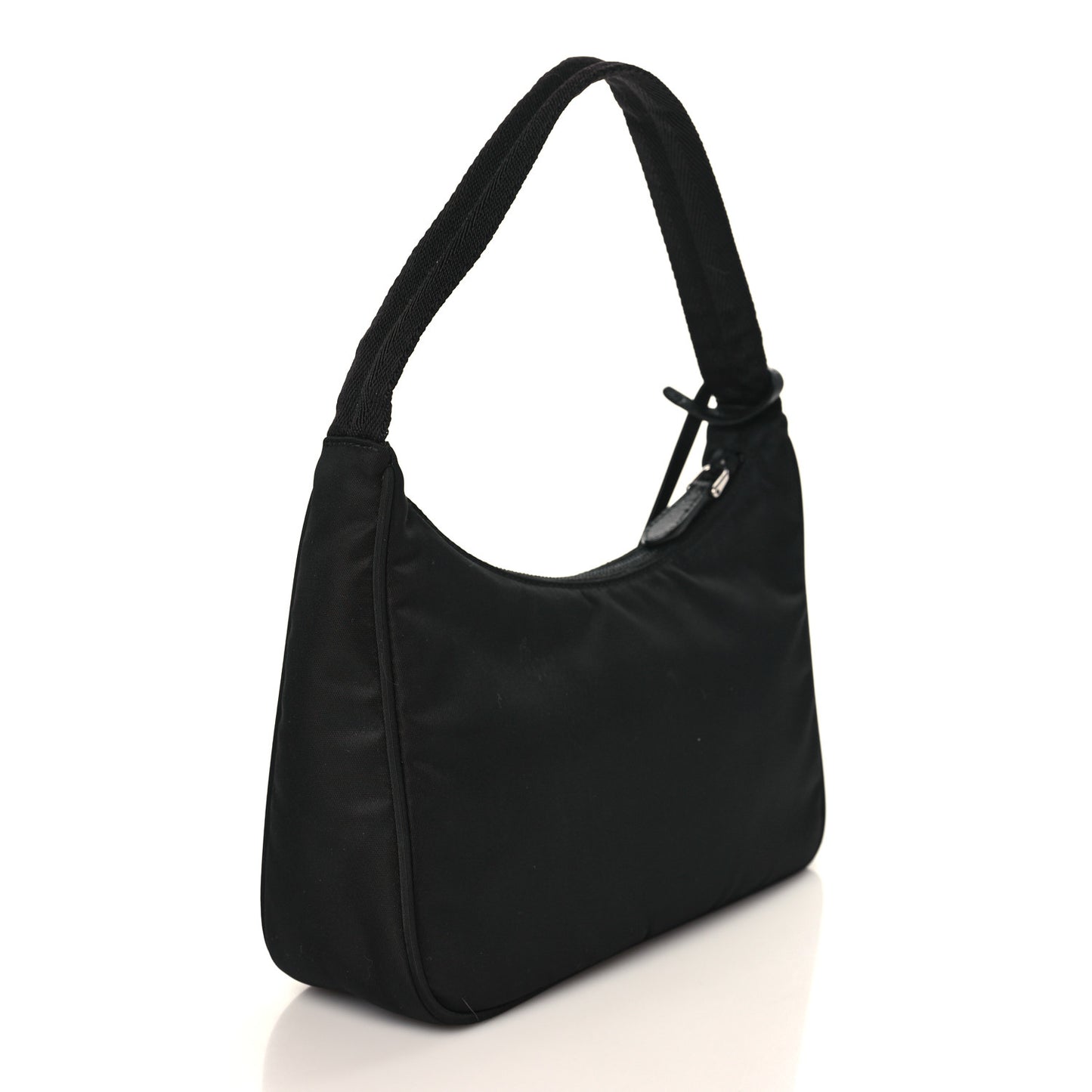 Tessuto Nylon Saffiano Lunar New Year Mini Re-Edition 2000 Bag Black Fuoco