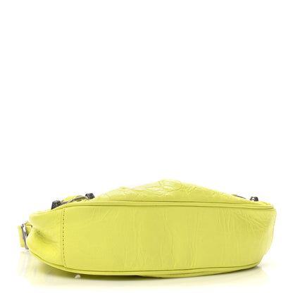 Balenciaga Agneau Arena Le Cagole Shoulder Bag XS Lime 4 of 10