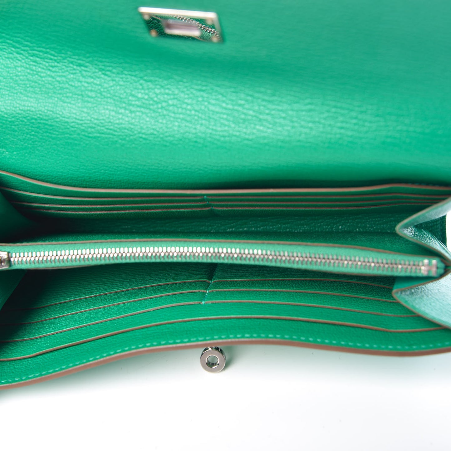 Chevre Mysore Kelly Longue Wallet Menthe