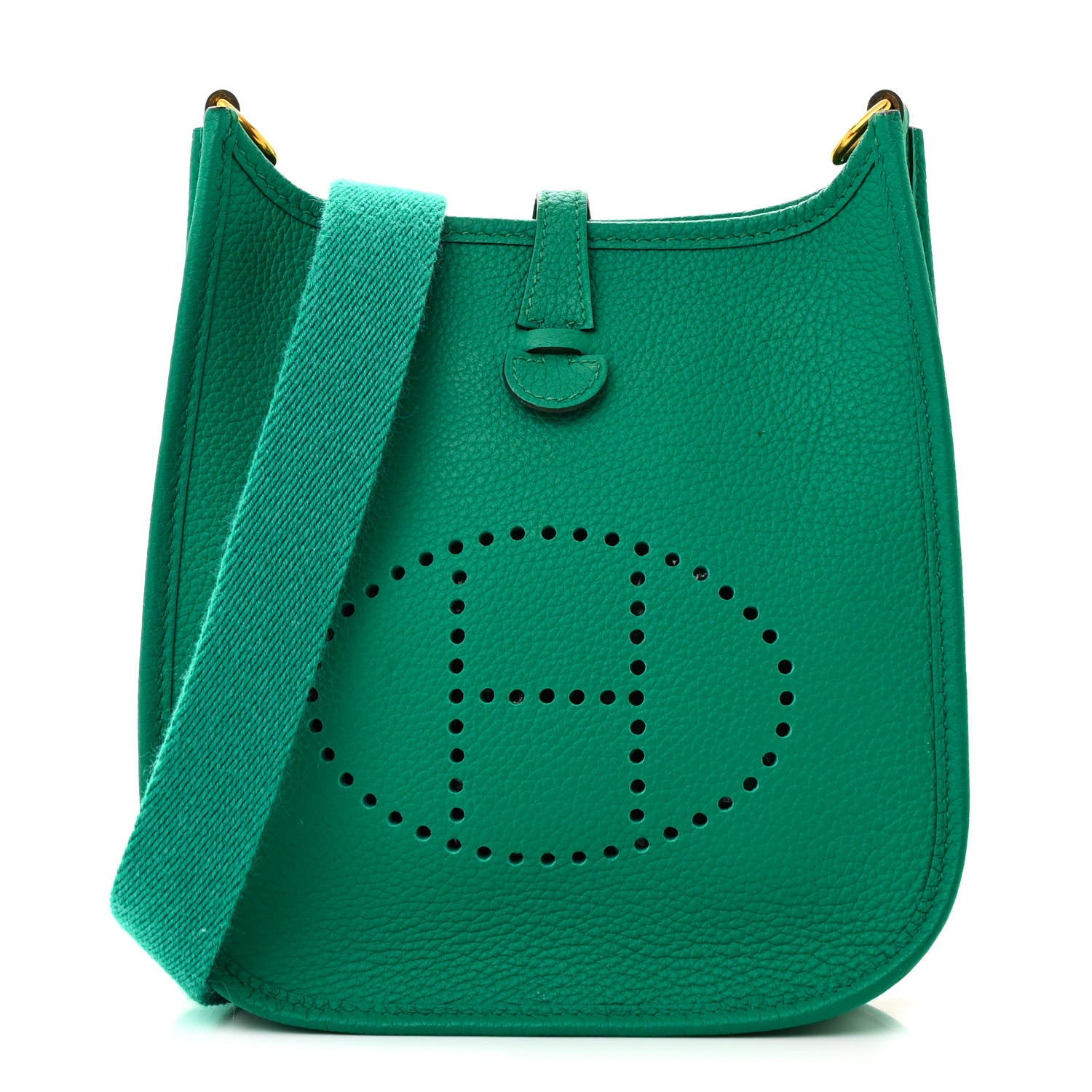 Hermes Taurillon Clemence Evelyne TPM Vert Jade 1 of 11