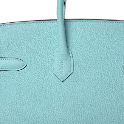 Hermes Togo Birkin 35 Bleu Atoll 29 of 48