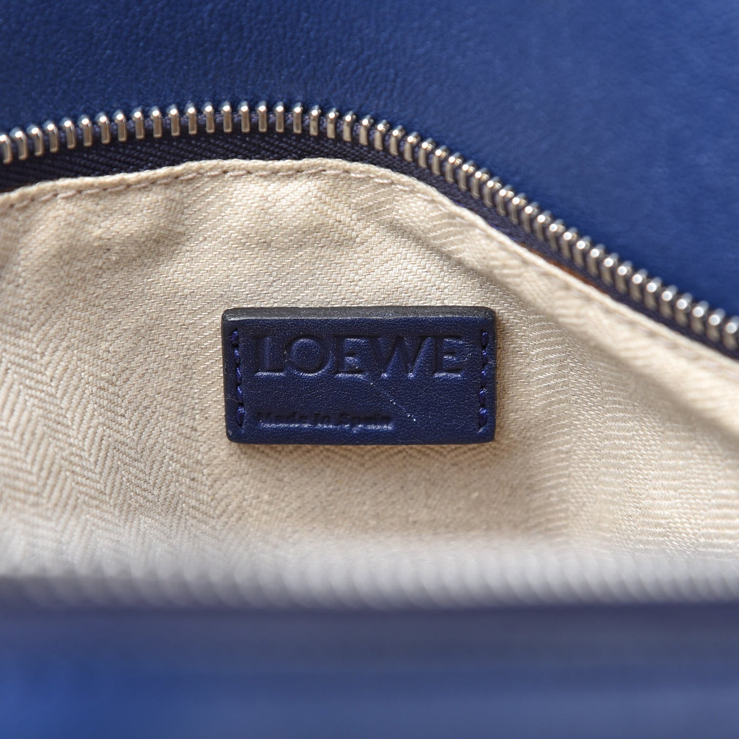 Calfskin Large Puzzle Bag Deep Blue