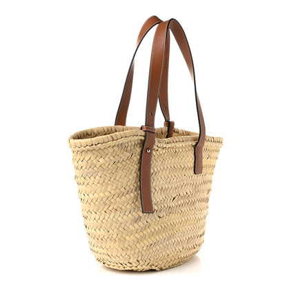 Loewe Raffia Basket Tote Bag Natural Tan 3 of 9