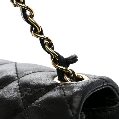 Chanel Lambskin Quilted Mini Square Flap Black 11 of 12