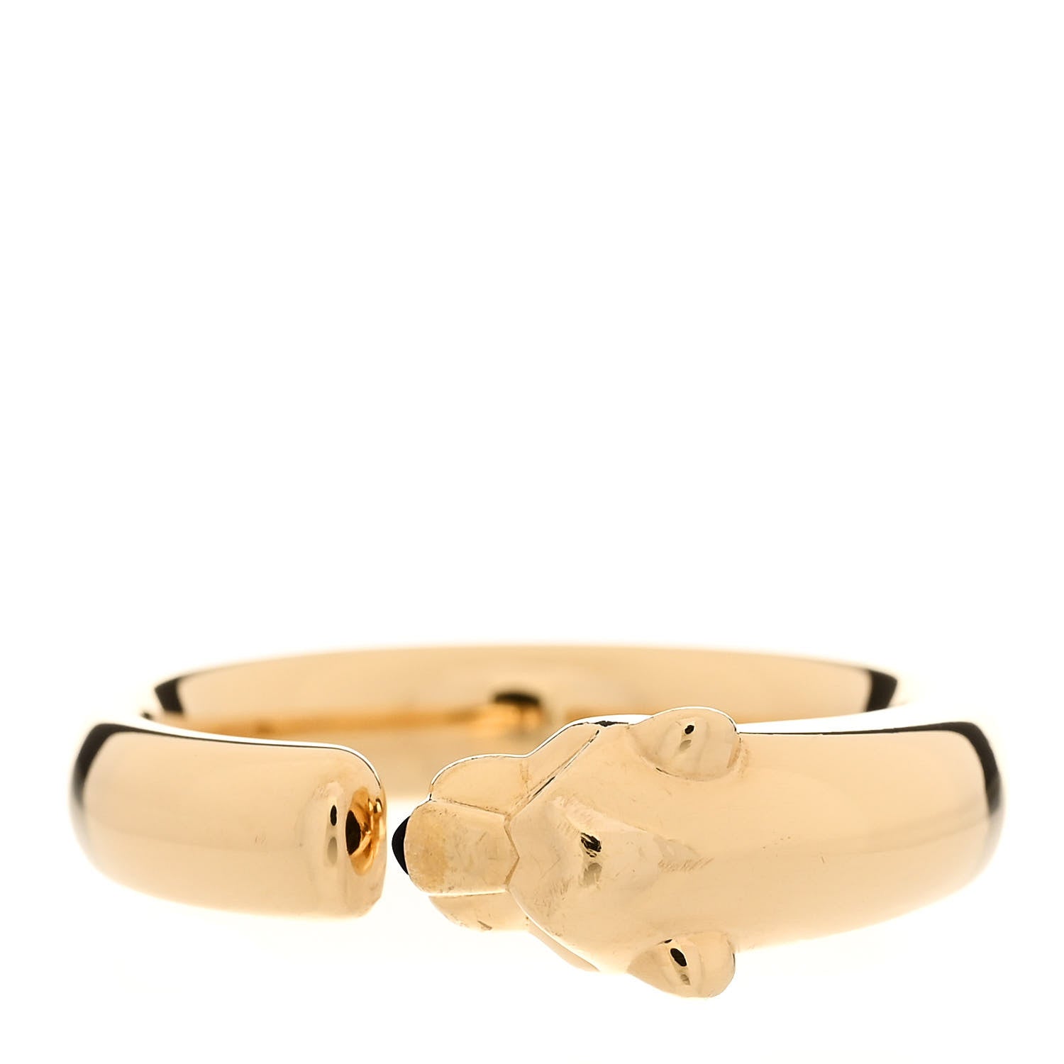 Cartier 18K Yellow Gold Tsavorite Onyx Panthere De Cartier Ring 58 8.25 3 of 6