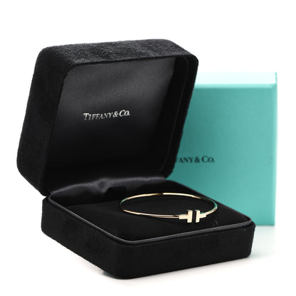 Tiffany 18K Rose Gold Narrow T Wire Bracelet 4 of 4