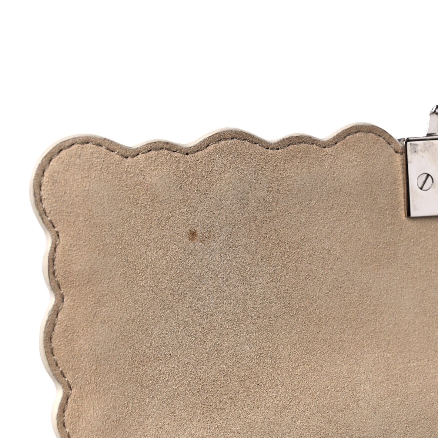 Vitello Liberty Pearl Scalloped Small Kan I Shoulder Bag Nebula Blu Scuro