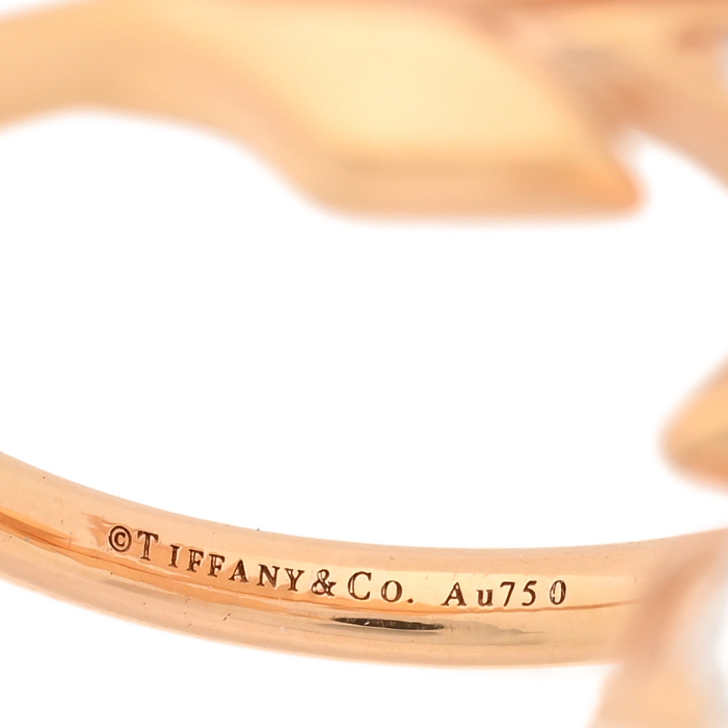 18K Rose Gold Diamond Victoria Vine Bypass Ring 49 5