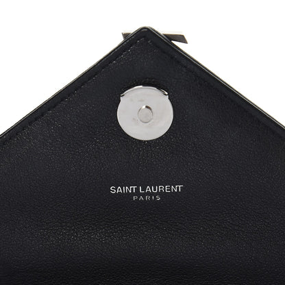Saint Laurent Sheepskin Tri-Quilt Monogram Medium College Bag Black 8 of 9