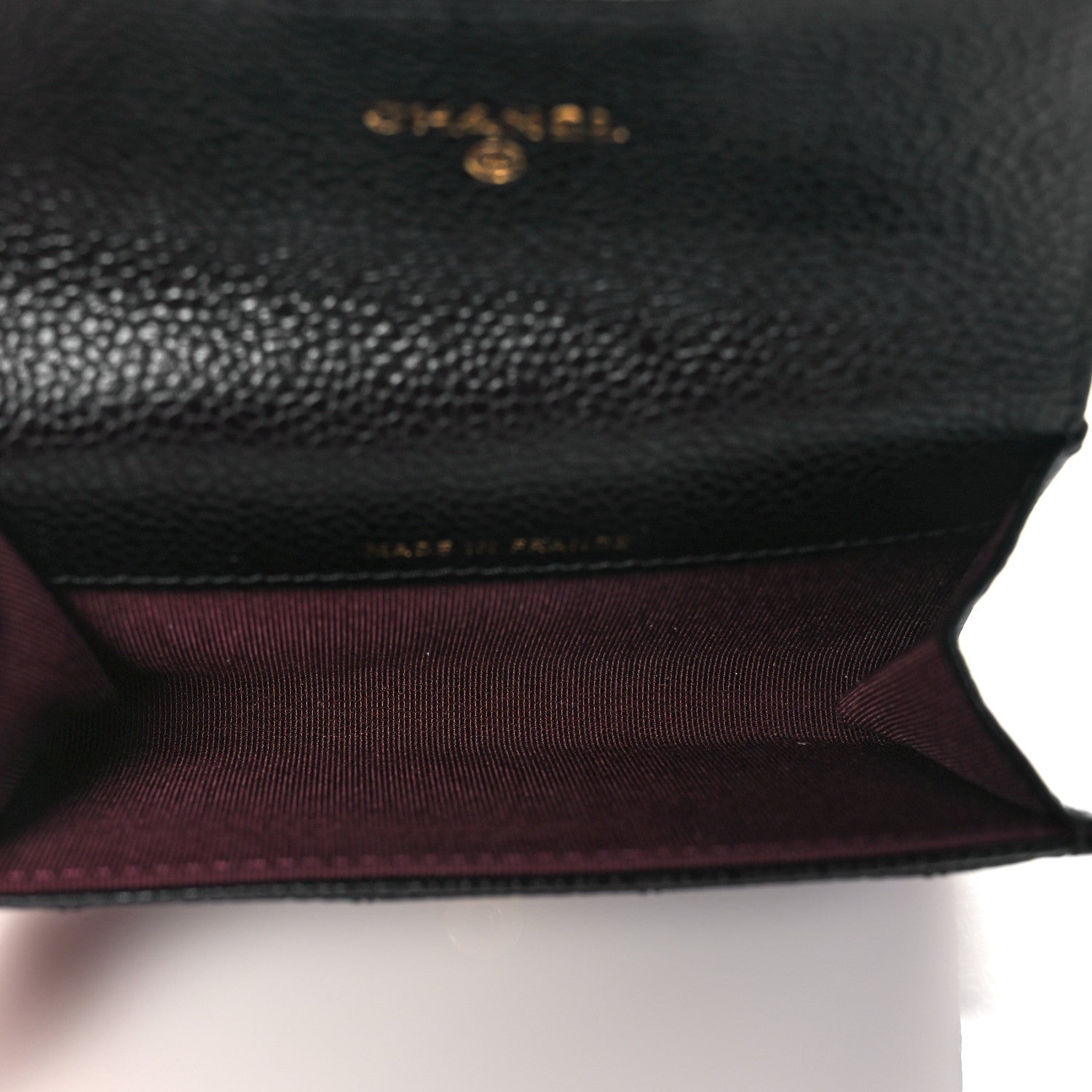 Chanel Caviar Quilted Flap Card Holder Wallet Black 5 of 9