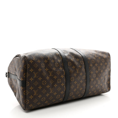 Louis Vuitton Monogram Macassar Keepall Bandouliere 55 3 of 11