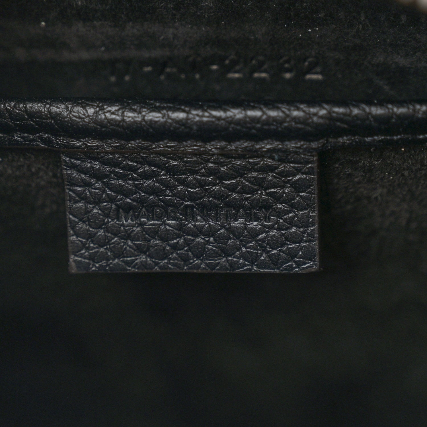Celine Drummed Calfskin Nano Luggage Black 7 of 11