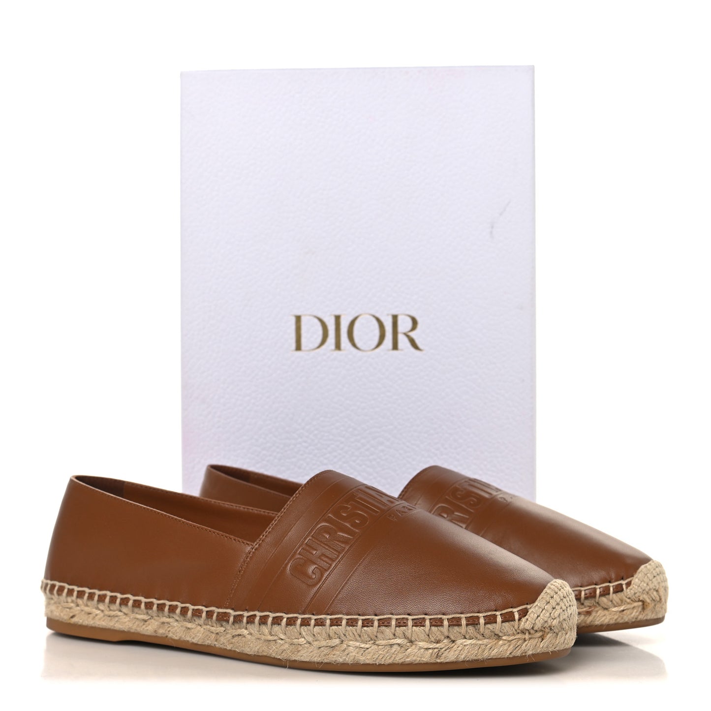Lambskin Granville Espadrille 40 Golden Saddle