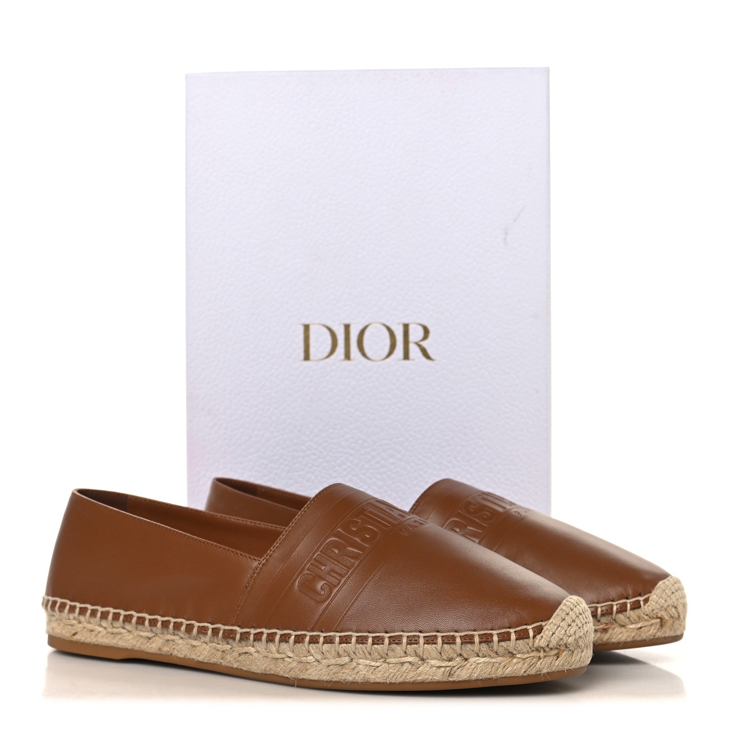 Christian Dior Lambskin Granville Espadrille 40 Golden Saddle 10 of 10