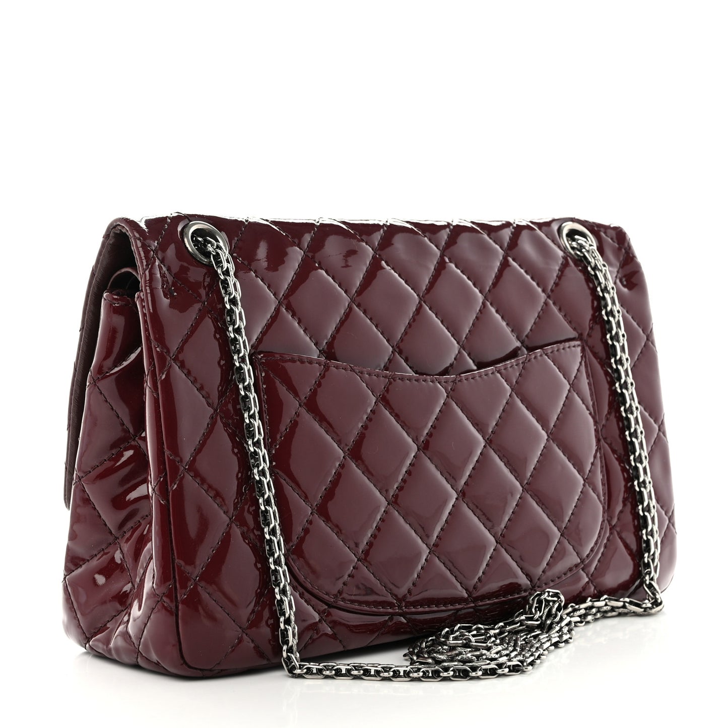 Patent Quilted 2.55 Reissue 226 Flap Burgundy