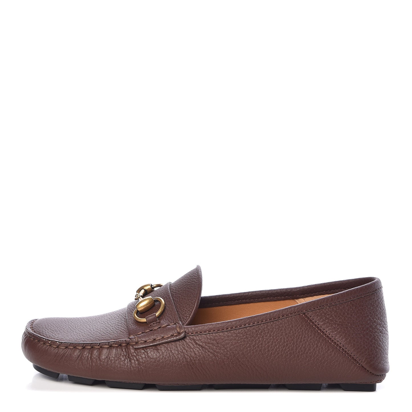 Hebron Calfskin Mens Horsebit Loafers 5 Light Brown