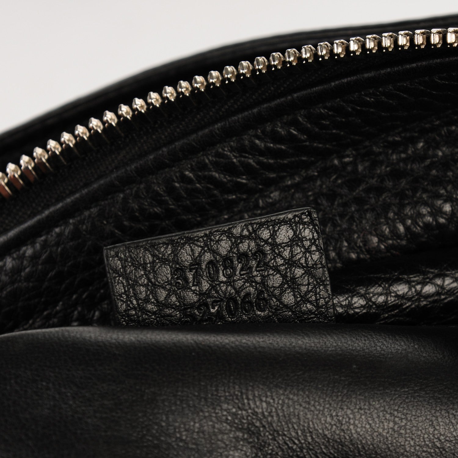 Gucci Pebbled Calfskin Ramble Studded Layered Tote Black 7 of 7