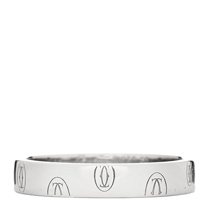 Cartier Platinum 4mm Happy Birthday Band Ring 59 8.75 1 of 4