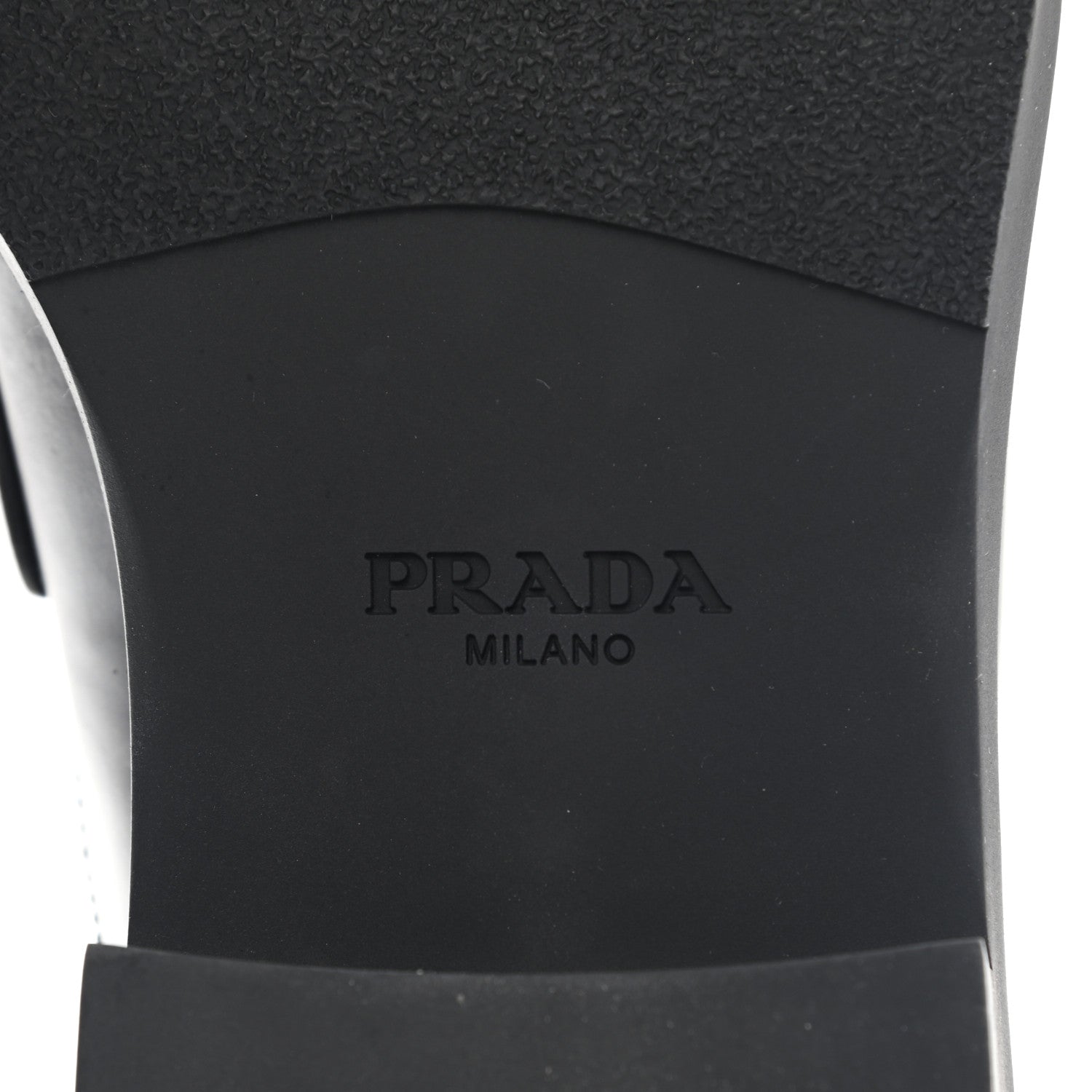Prada Spazzolato Metal Triangle Logo 40mm Loafer Mules 39 Black 7 of 11