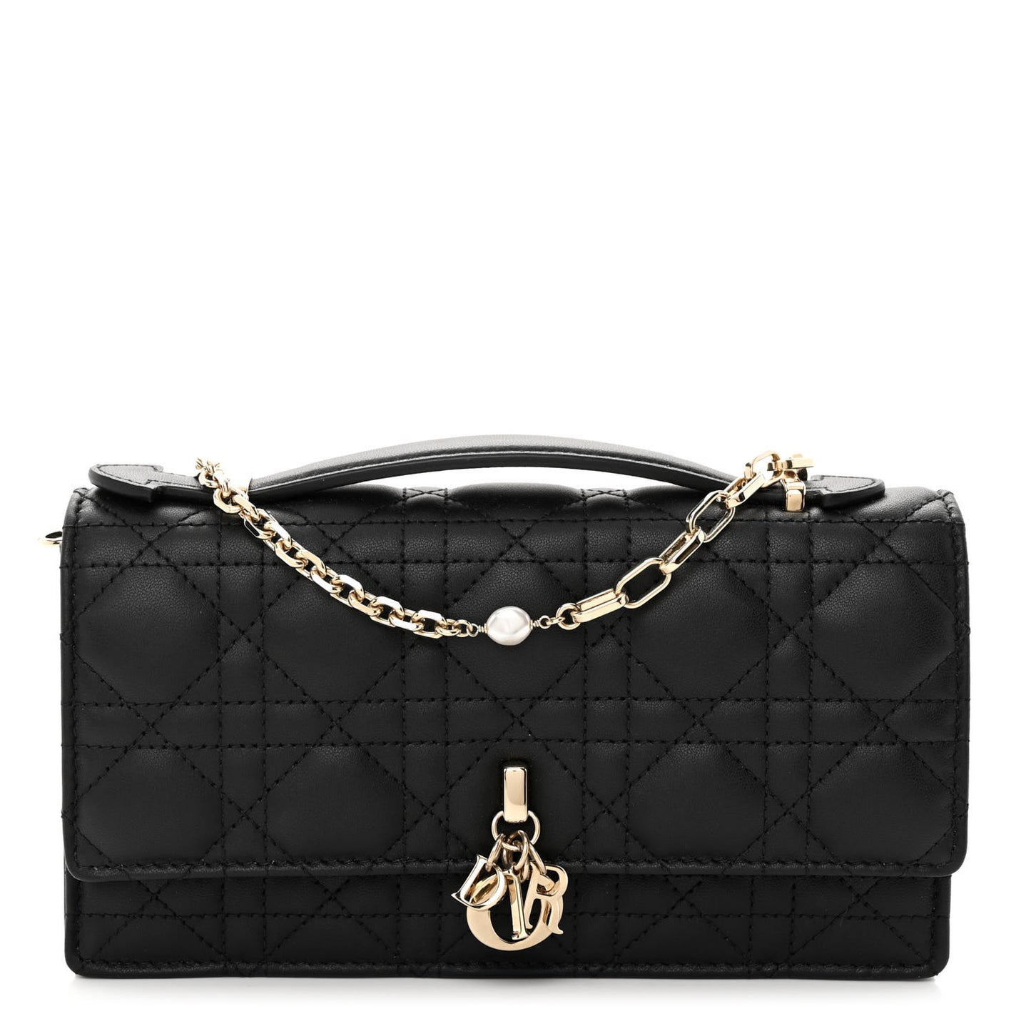 Lambskin Cannage Mini My Dior Bag Black