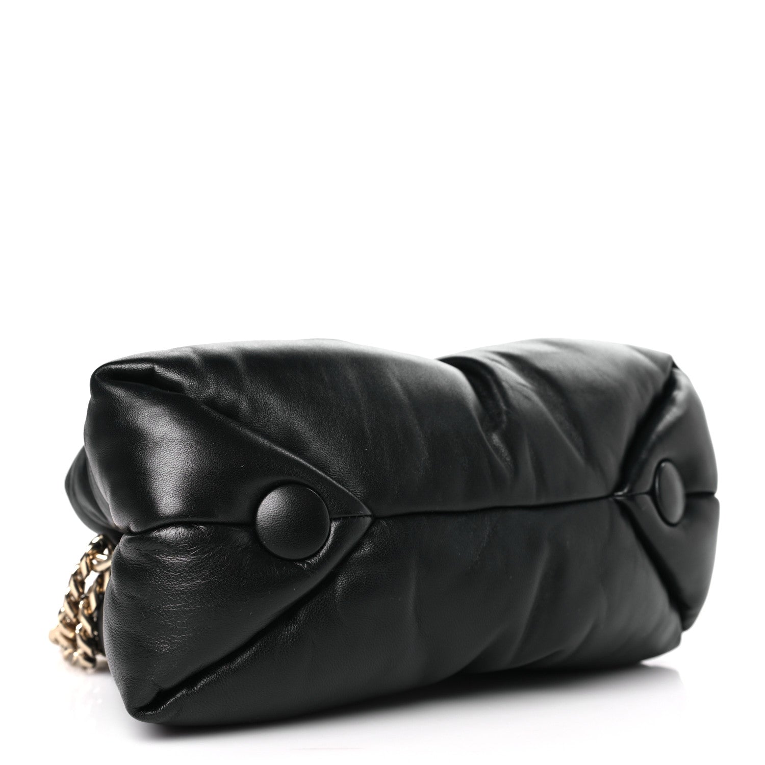 Proenza Schouler Lambskin Puffy Tobo Chain Shoulder Bag Black 4 of 9