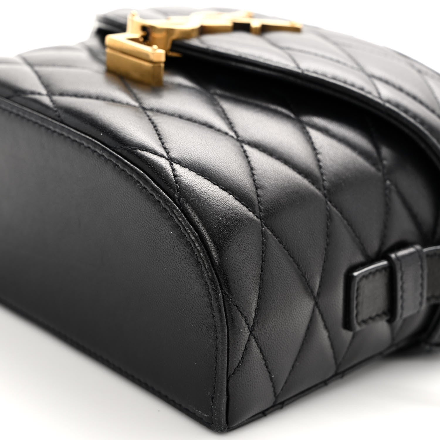 Saint Laurent Lambskin Matelasse Monogram June Box Bag Black 9 of 10