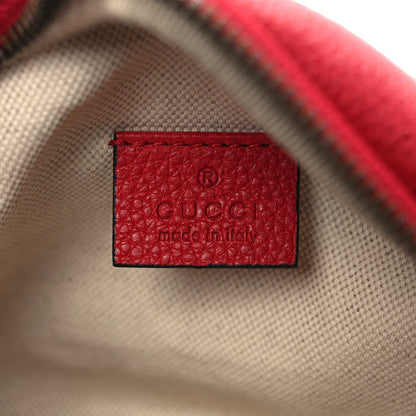 Gucci Grained Calfskin Small Logo Belt Bag Hibiscus Red 6 of 9