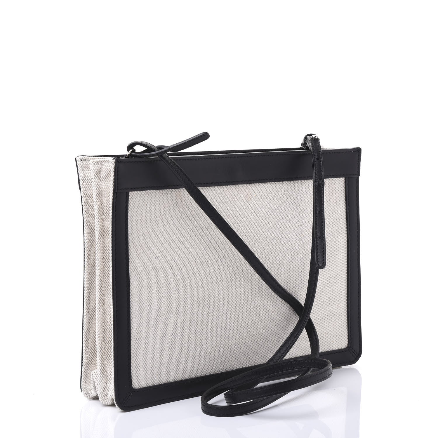 Balenciaga Cotton Canvas Pochette Crossbody Bag Black 2 of 9