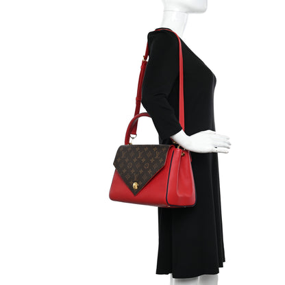 Louis Vuitton Grained Calfskin Monogram Double V Rubis 3 of 10