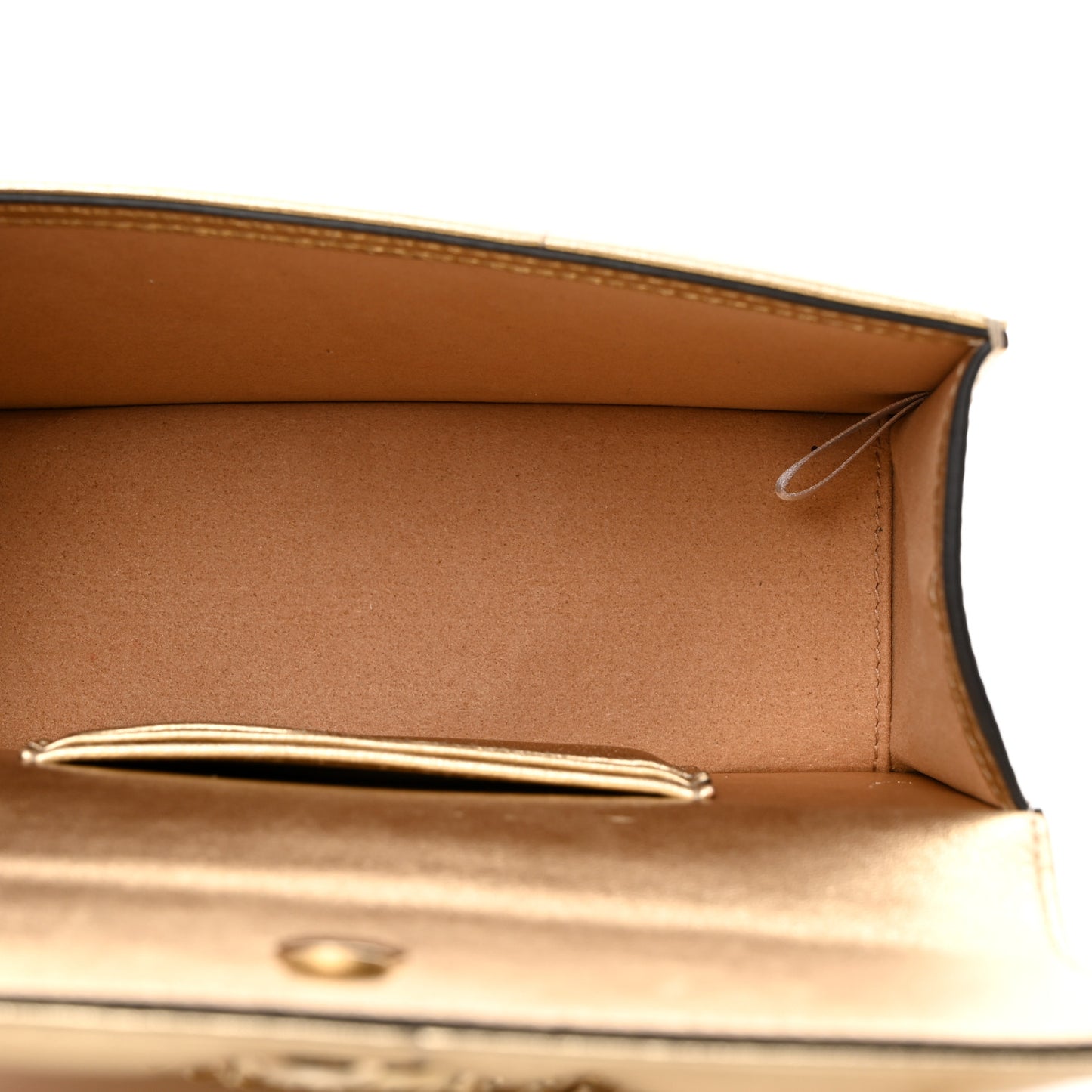 Metallic Nappa Quilted Bohemia Shoulder Bag Gold