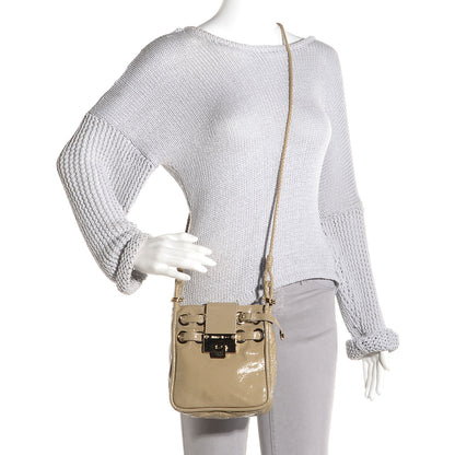 Jimmy Choo Patent Crossbody Flap Bag Nude 2 of 7