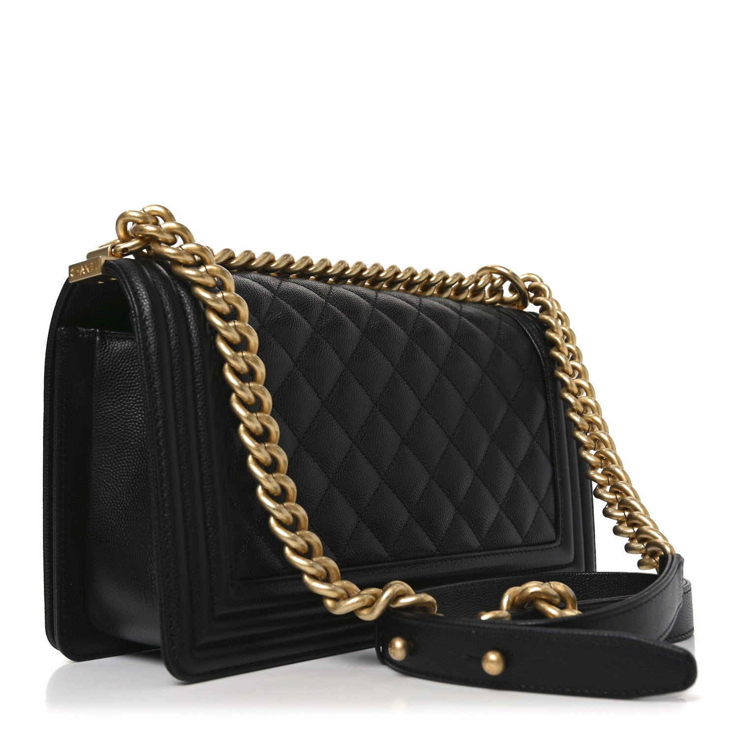Chanel Caviar Quilted Medium Boy Flap Black 3 of 11