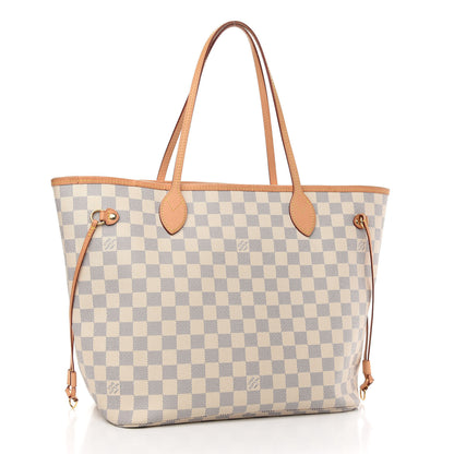 Louis Vuitton Damier Azur Neo Neverfull MM Rose Ballerine 3 of 10