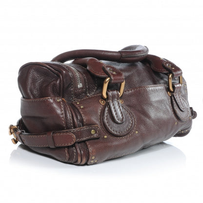 Chloe Leather Paddington Satchel Chocolate 3 of 9