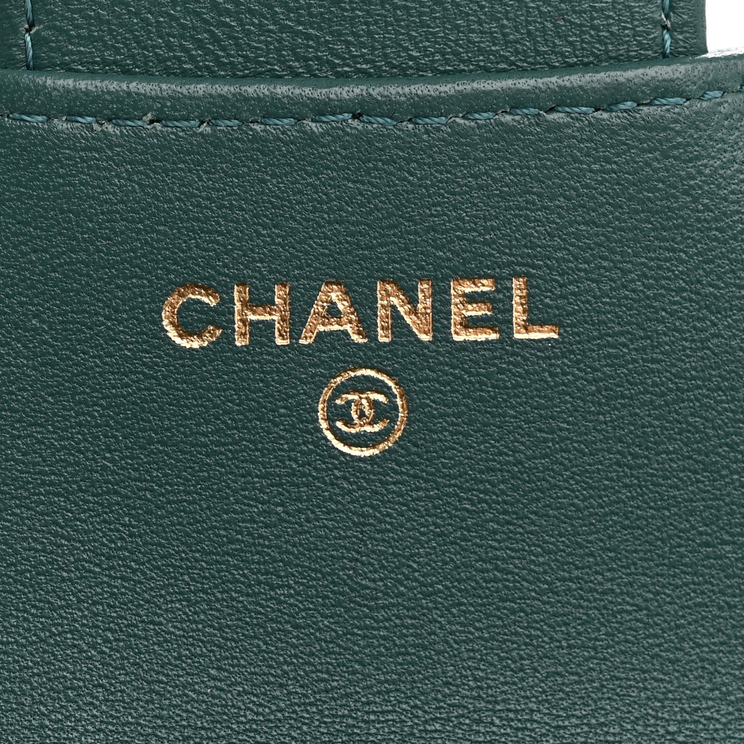 Chanel Lambskin Quilted Top Handle Flap Coin Purse With Chain Green 6 of 12