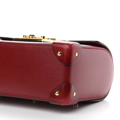 Gucci Azalea Calfskin Small Padlock Bamboo Shoulder Bag Romantic Cerise 9 of 9