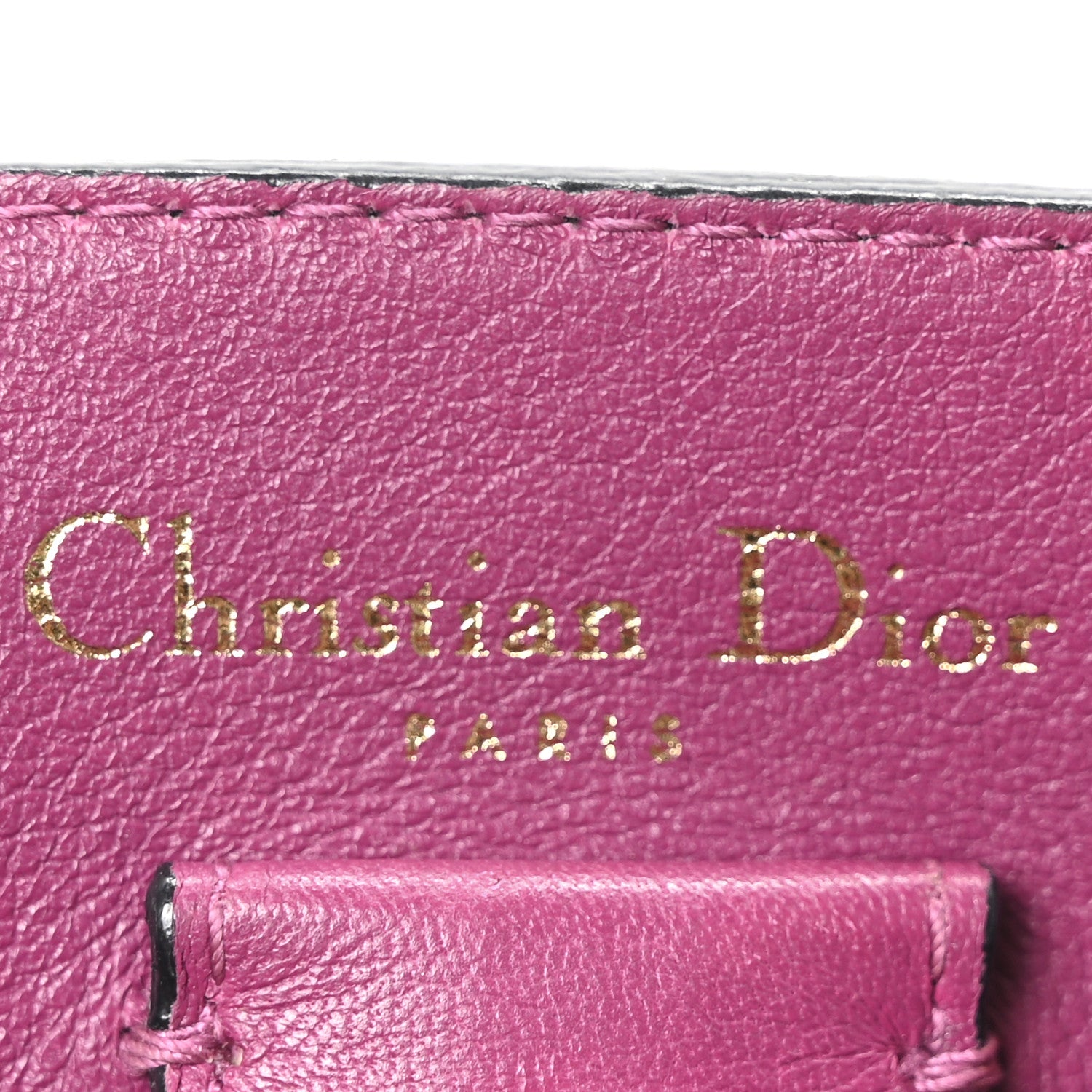 Christian Dior Bullcalf Medium Diorissimo Tote Black Rose Indien 7 of 10