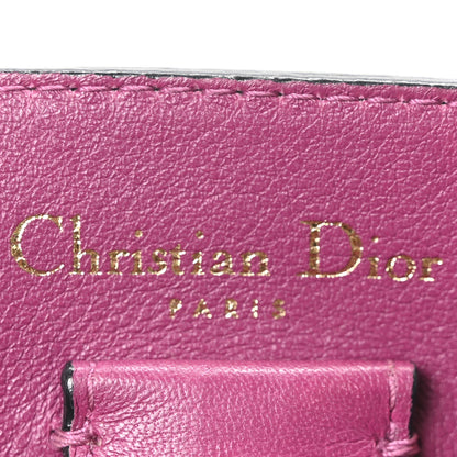 Christian Dior Bullcalf Medium Diorissimo Tote Black Rose Indien 7 of 10